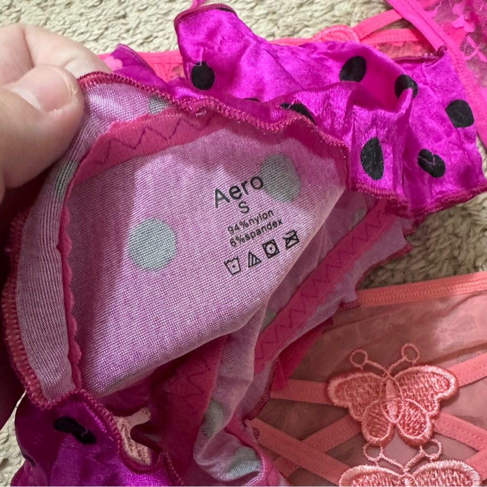 Bundle of Five Sexy Lace Unqiue Pink Panties - Picture 4 of 4